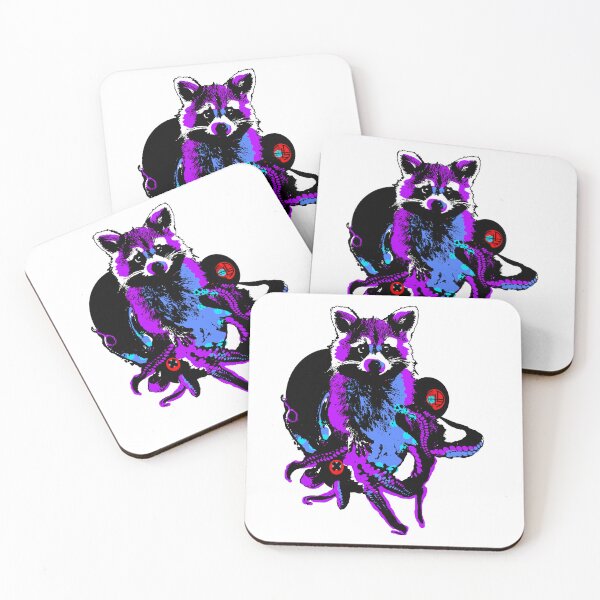Item preview, Repressed Tentacle Raccoon cute animal critter chimera chupacabra animal cryptid graffiti street art designed and sold by sandpaperdaisy.