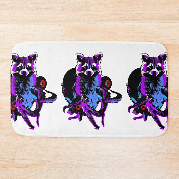 Item preview, Repressed Tentacle Raccoon cute animal critter chimera chupacabra animal cryptid graffiti street art designed and sold by sandpaperdaisy.