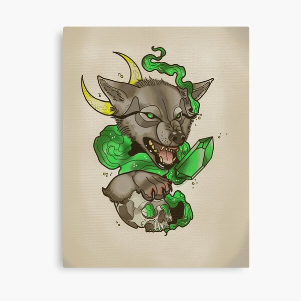 Item preview, Moon wolf designed and sold by Rebekah Whiticar.