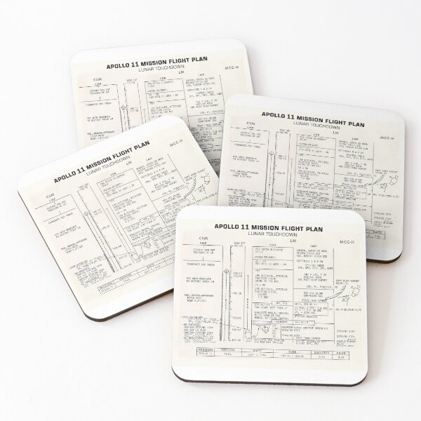 Item preview, APOLLO 11 Flight Plan Page Detailing Lunar Landing - July 1969 designed and sold by Daniel Hagerman.