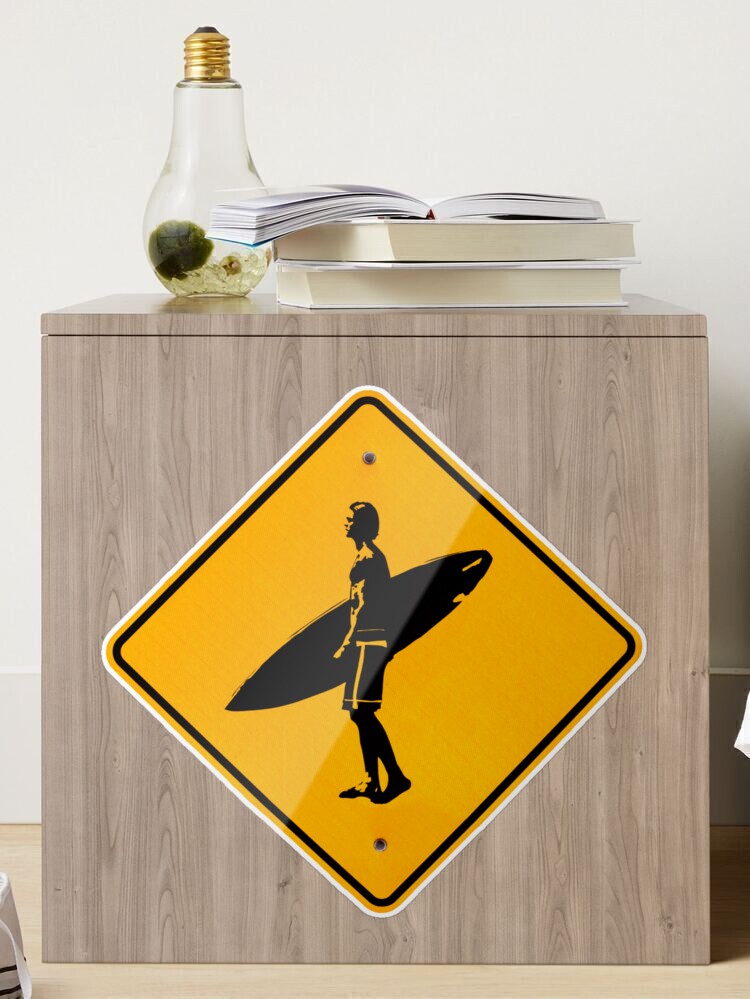 Hang Ten Surf Sign California Classic Big Wave Surfer Surfing Surfboard  Wall Art