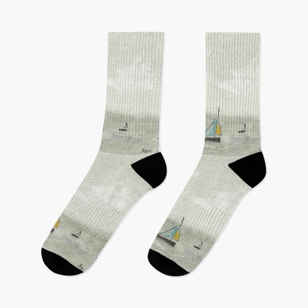 Item preview, Sailboats on a Gray Sea designed and sold by designs-by-ann.