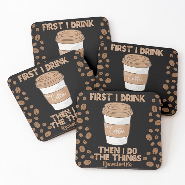 Item preview, First i drink the coffee then i do the things jeweler life metalsmith gift designed and sold by MetalicBabe.