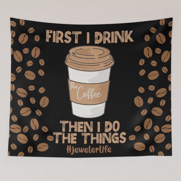 Item preview, First i drink the coffee then i do the things jeweler life metalsmith gift designed and sold by MetalicBabe.