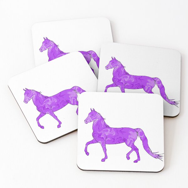 Item preview, Mixed-Up Morgan Horse Trotting Purple designed and sold by theaadesigns.