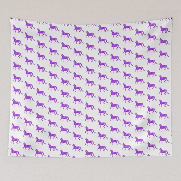 Item preview, Mixed-Up Morgan Horse Trotting Purple designed and sold by theaadesigns.