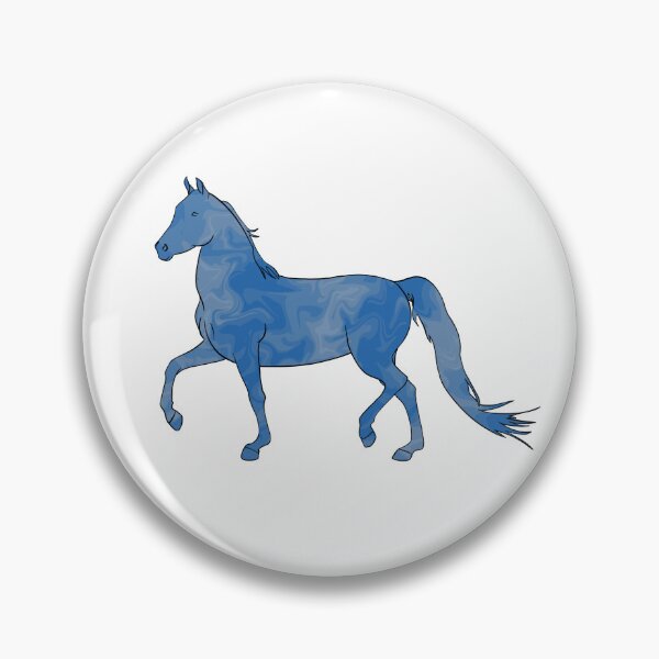 Item preview, Mixed-Up Morgan Horse Trotting Blue designed and sold by theaadesigns.
