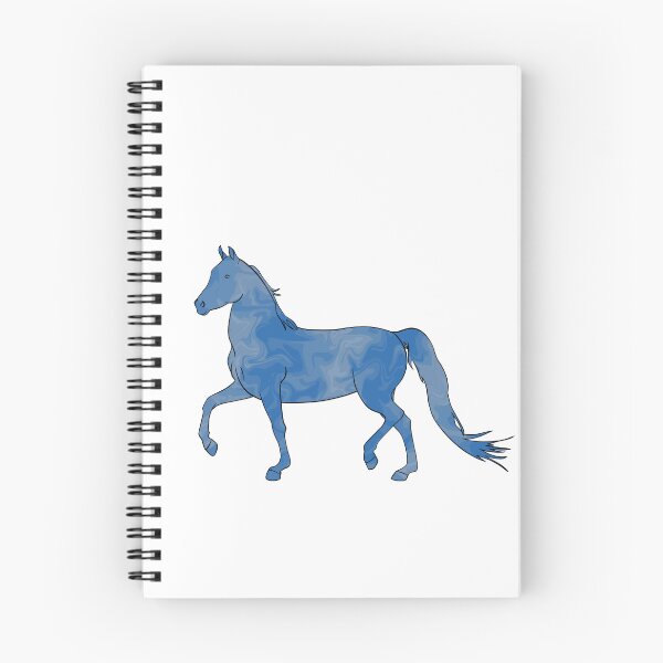 Item preview, Mixed-Up Morgan Horse Trotting Blue designed and sold by theaadesigns.