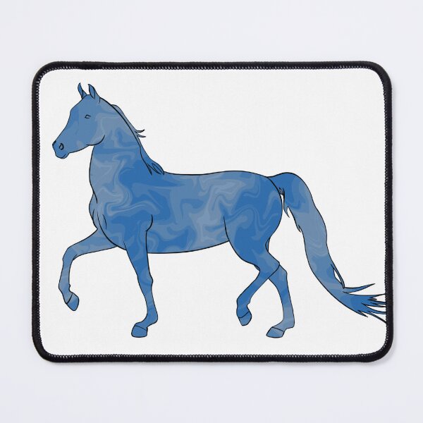 Item preview, Mixed-Up Morgan Horse Trotting Blue designed and sold by theaadesigns.