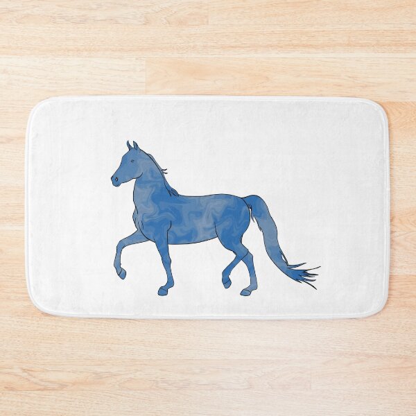 Item preview, Mixed-Up Morgan Horse Trotting Blue designed and sold by theaadesigns.