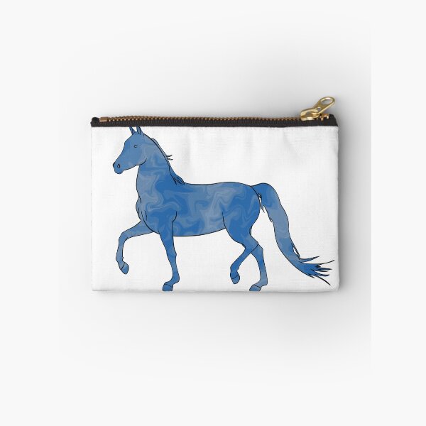 Item preview, Mixed-Up Morgan Horse Trotting Blue designed and sold by theaadesigns.
