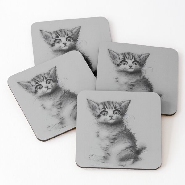 Item preview, Cute Kitten Sketch designed and sold by bek22.