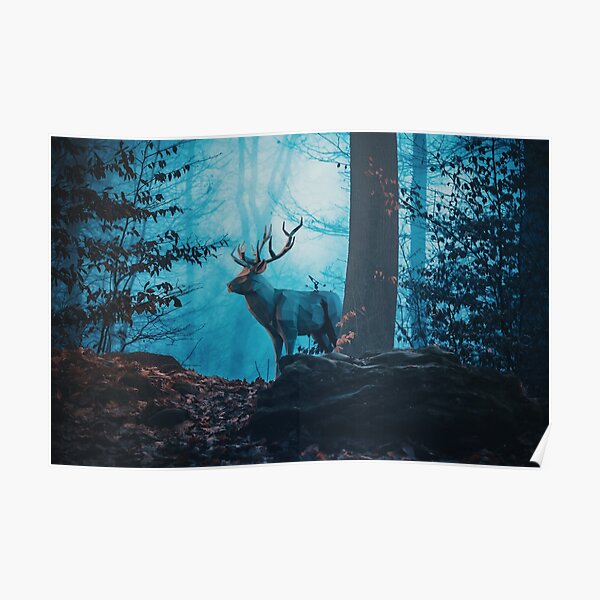 Blue Forest Poster