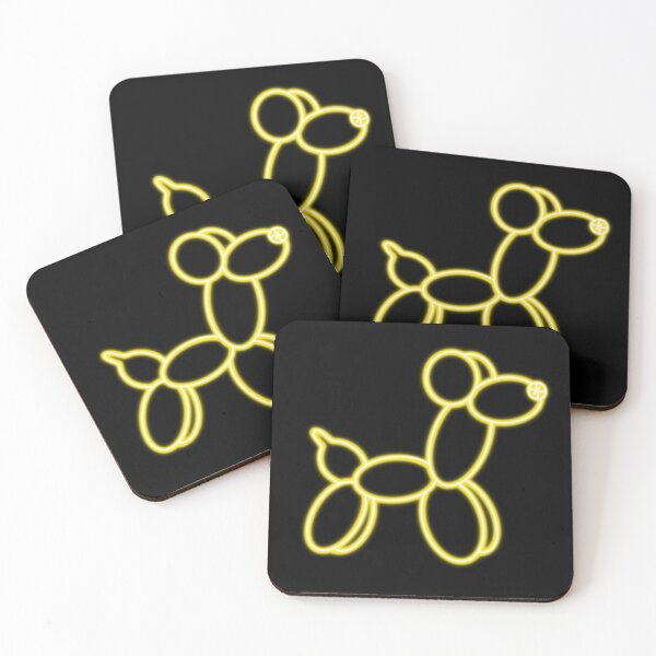 Item preview, Neon Balloon Dog Yellow designed and sold by JenniferMakesIt.