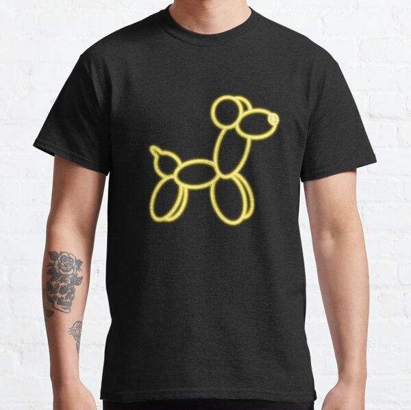Neon Balloon Dog Yellow Classic T-Shirt