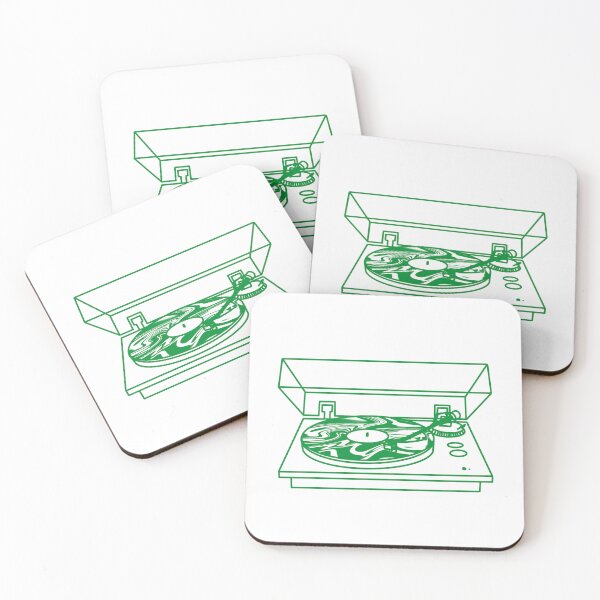 Item preview, green record waves designed and sold by danslarue.