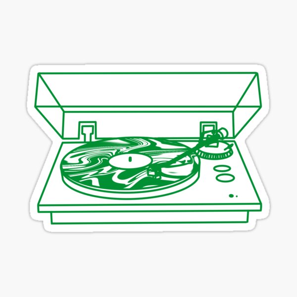 Item preview, green record waves designed and sold by danslarue.