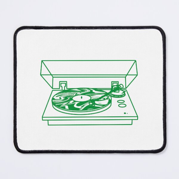 Item preview, green record waves designed and sold by danslarue.