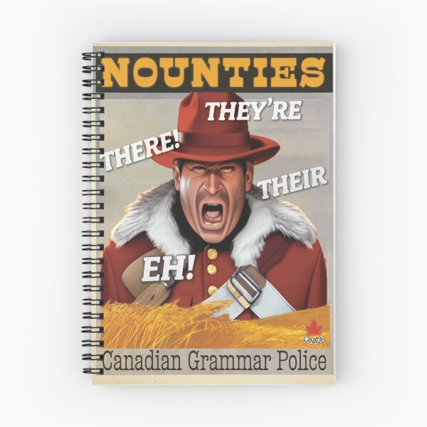 Artikelvorschau, NOUNTIES: Kanadische Grammatikpolizei entworfen und verkauft von nerdincorrect.