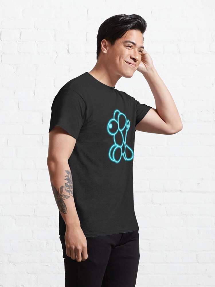 Alternate view of Neon Balloon Dog Blue Classic T-Shirt