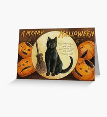 Vintage Halloween Greeting Cards Classic Posters Greeting Card