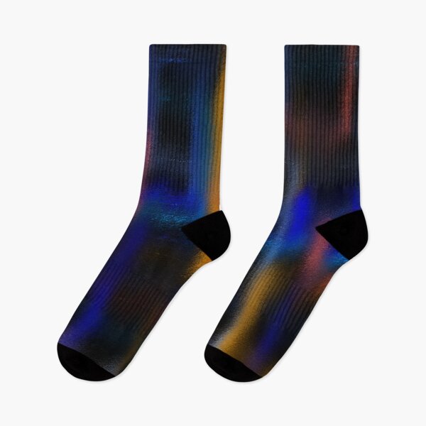 Item preview, Blurry Optical Illusion Neon Northern Lights Abstract Modern Minimalist Pattern Night designed and sold by hopecope.