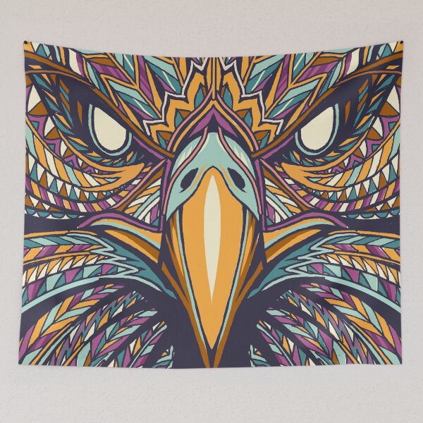 Item preview, Aztec Eagle Face designed and sold by bernardsalunga.