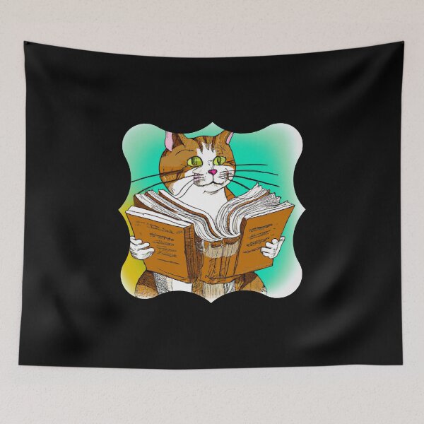 Item preview,  Cat I Read Banned Books Funny Bookworms Reading Book designed and sold by ImagesDesigns.