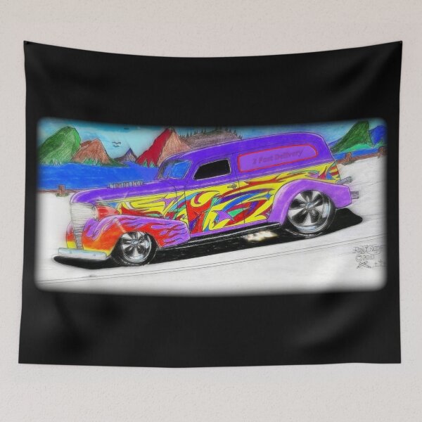 Item preview, HOT ROD ART  //  2 Fast Delivery! designed and sold by Imagin8er.
