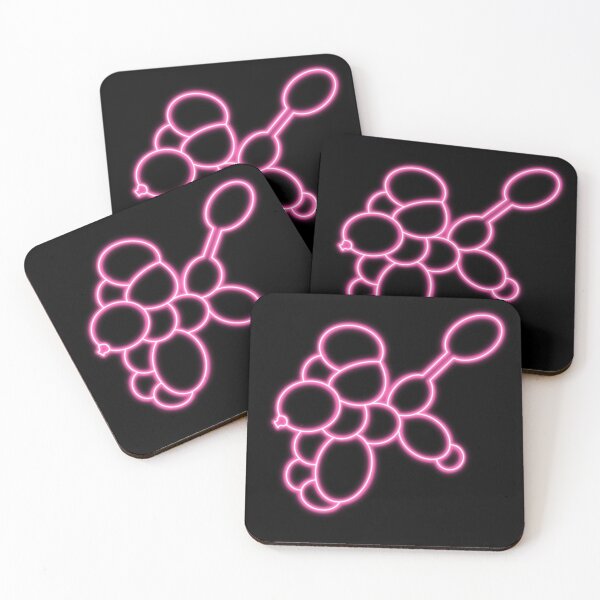 Item preview, Neon Balloon Dog Pink Poodle designed and sold by JenniferMakesIt.