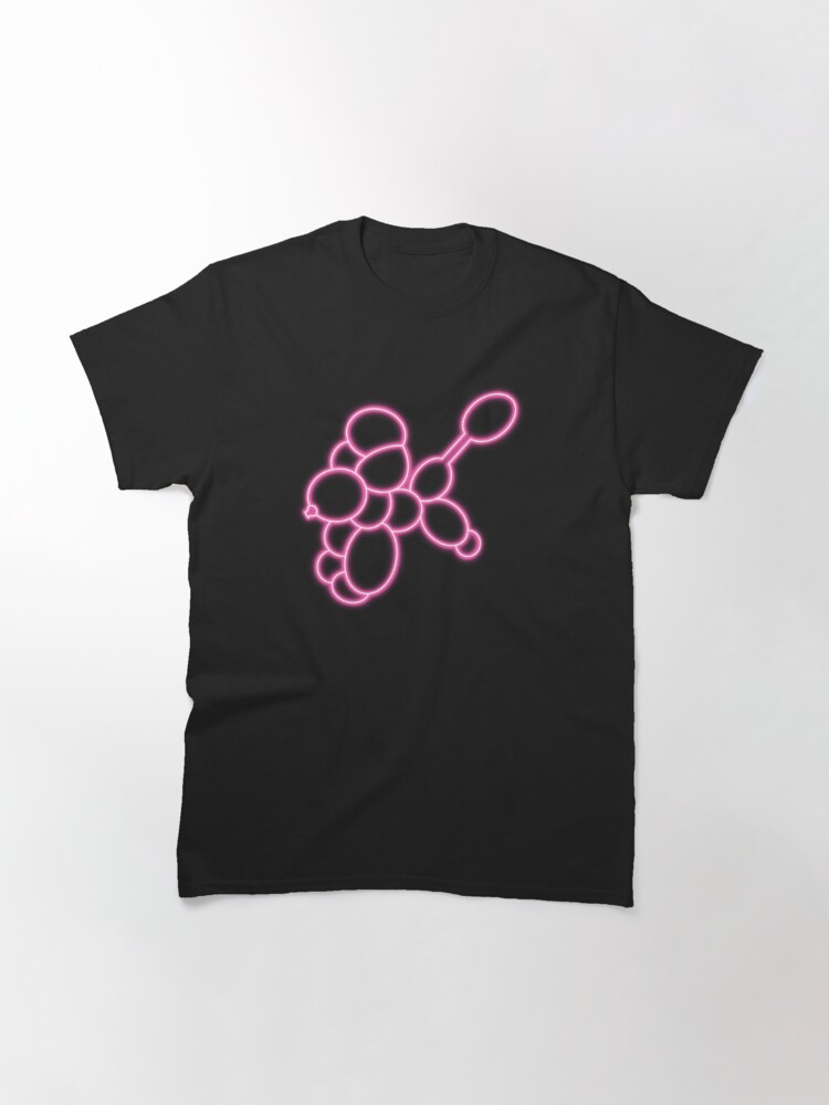 Classic T-Shirt, Neon Balloon Dog Pink Poodle designed and sold by JenniferMakesIt