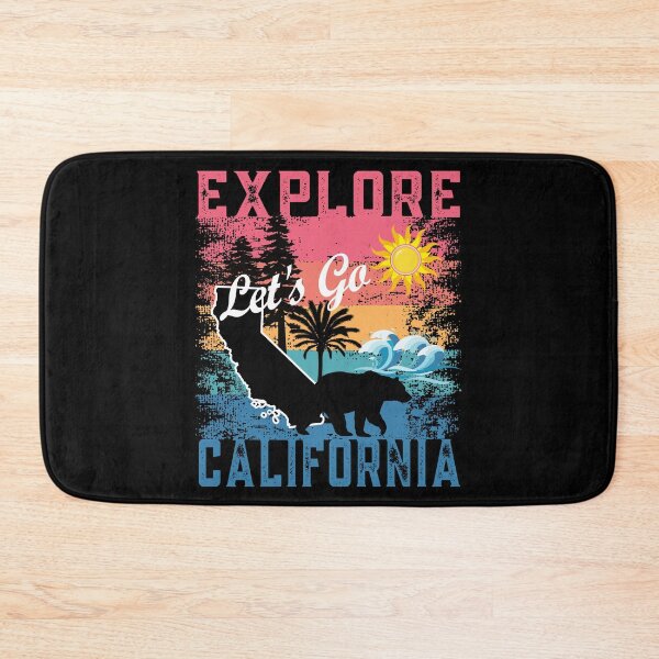Item preview, VINTAGE SUNSET EXPLORE CALIFORNIA LET'S GO, GET OUTSIDE designed and sold by FlutteringWings.