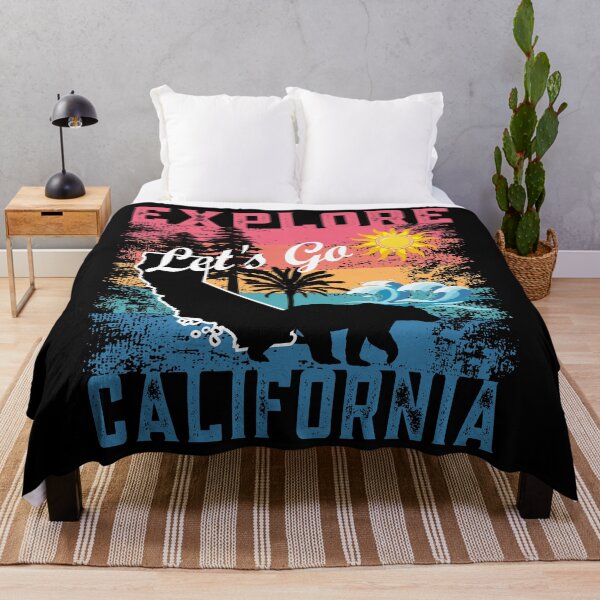 Item preview, VINTAGE SUNSET EXPLORE CALIFORNIA LET'S GO, GET OUTSIDE designed and sold by FlutteringWings.