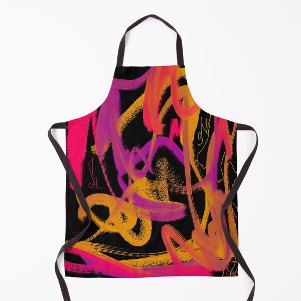 Item preview, Neon Bright Pink Orange Purple Abstract Oil Painting Minimalist Modern designed and sold by hopecope.