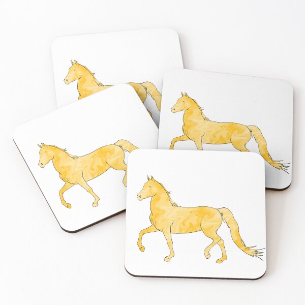 Item preview, Mixed-Up Morgan Horse Trotting Yellow designed and sold by theaadesigns.