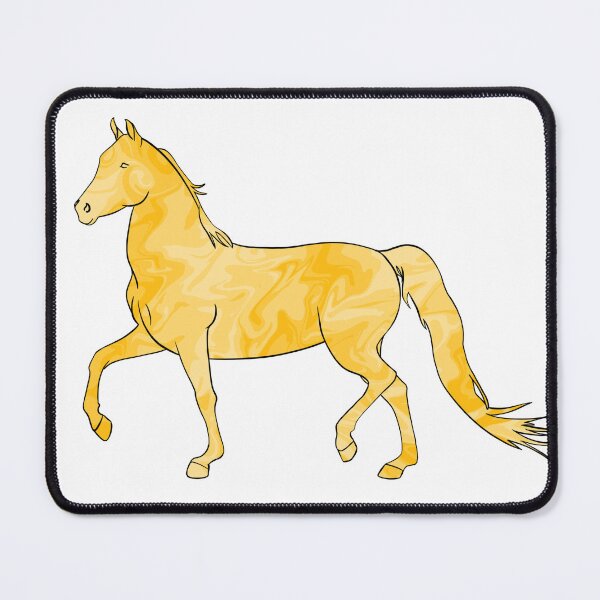 Item preview, Mixed-Up Morgan Horse Trotting Yellow designed and sold by theaadesigns.