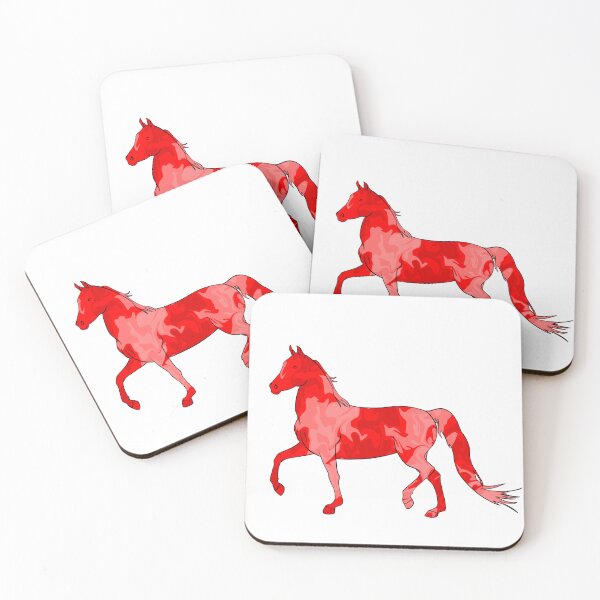 Item preview, Mixed-Up Morgan Horse Trotting Red designed and sold by theaadesigns.