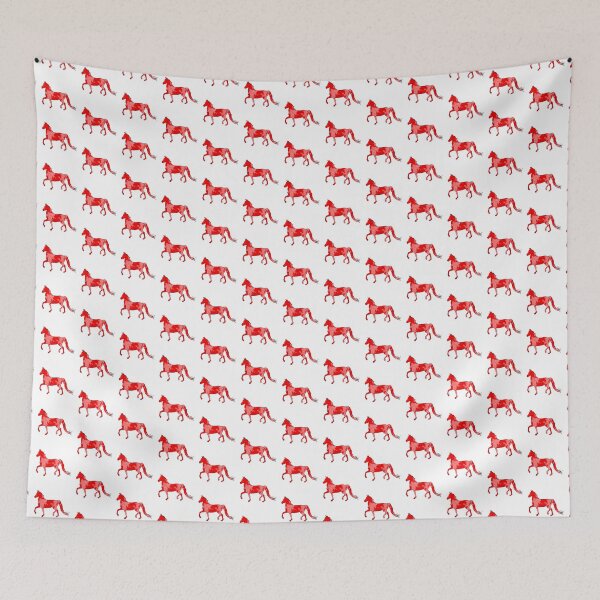 Item preview, Mixed-Up Morgan Horse Trotting Red designed and sold by theaadesigns.