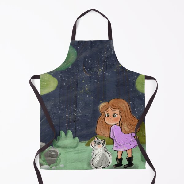 Item preview, Fluffy and the little girl designed and sold by Highlight-art.