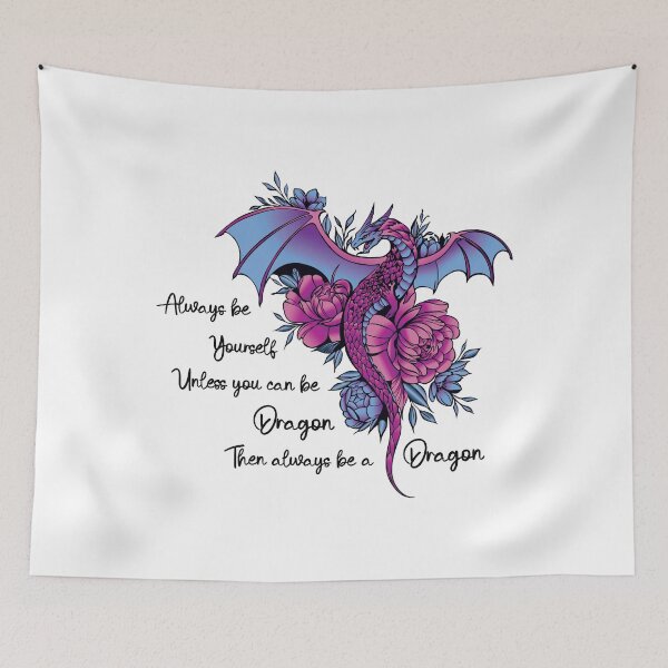 Item preview, Always be a Dragon designed and sold by GeekyGoddess.