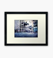 City of whales Framed Print
