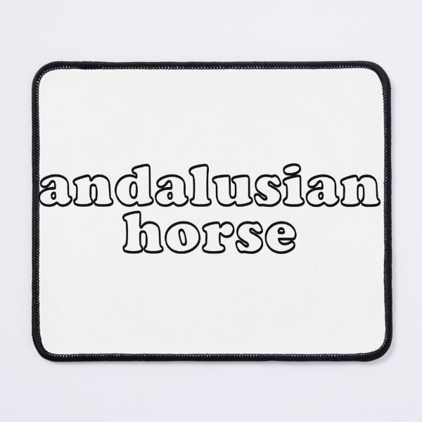Item preview, Andalusian Horse Bubble Letters designed and sold by theaadesigns.