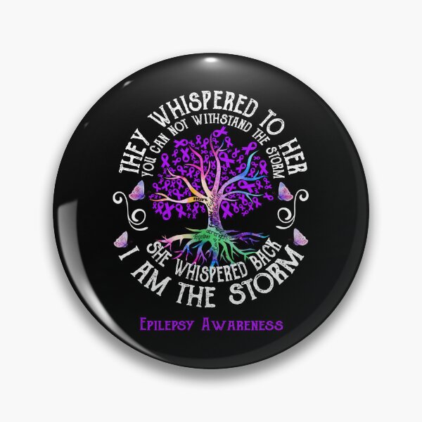 Item preview, Epilepsy Awareness - Epilepsy Warrior I Am The Storm designed and sold by RunningShop.