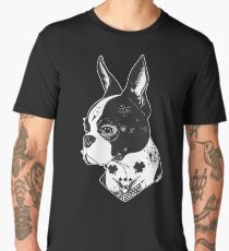 Tattooed Boston Terrier Men's Premium T-Shirt