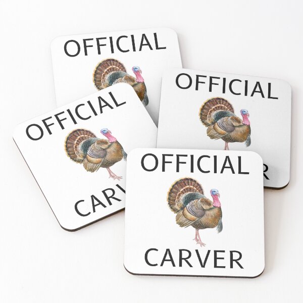 Item preview, Fun Thanksgiving Official Turkey Carver Design in Black Text designed and sold by SpEnMa-Holidays.