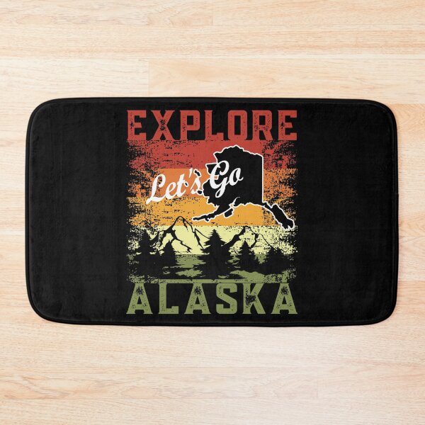 Item preview, VINTAGE SUNSET EXPLORE ALASKA LET'S GO, GET OUTSIDE designed and sold by FlutteringWings.