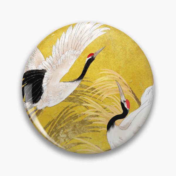 Item preview, Golden Japanese Cranes Oriental Traditional designed and sold by gani-75.