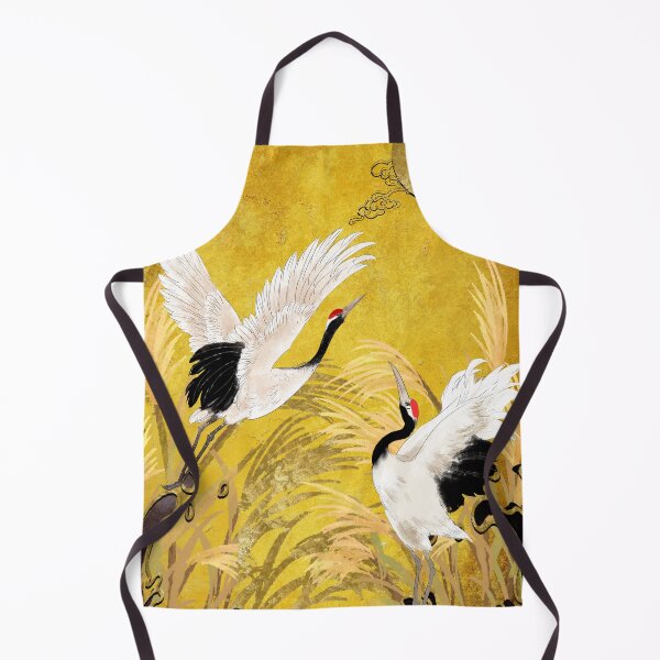 Item preview, Golden Japanese Cranes Oriental Traditional designed and sold by gani-75.
