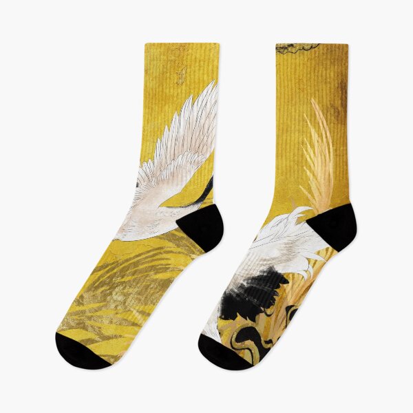 Item preview, Golden Japanese Cranes Oriental Traditional designed and sold by gani-75.