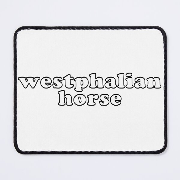 Item preview, Westphalian Horse Bubble Letters designed and sold by theaadesigns.